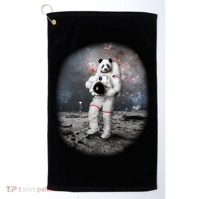 Panda In Space Astronaut Golf Towel