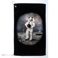 Panda In Space Astronaut Golf Towel thumb 0