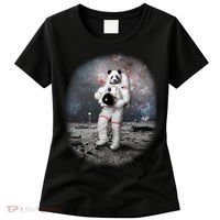 Panda In Space Astronaut Women's T-Shirt thumb 0