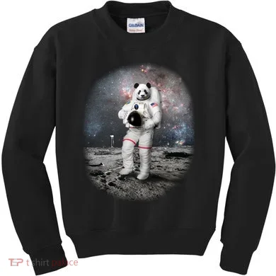 Panda In Space Astronaut Kids Sweatshirt
