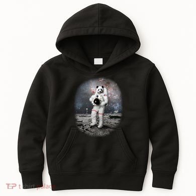 Panda In Space Astronaut Kids Hoodie