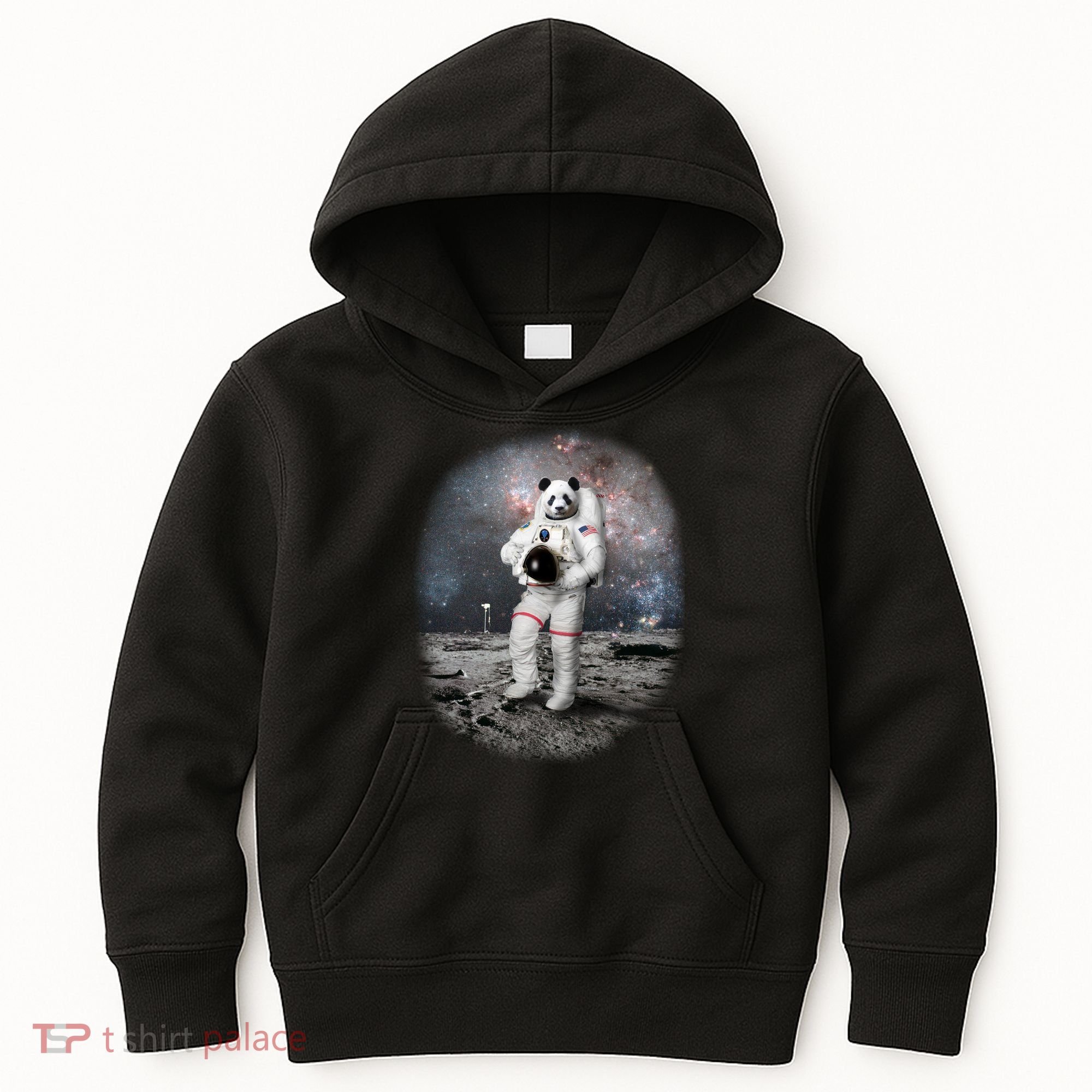 Panda In Space Astronaut Kids Hoodie