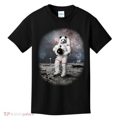 Panda In Space Astronaut Kids T-Shirt