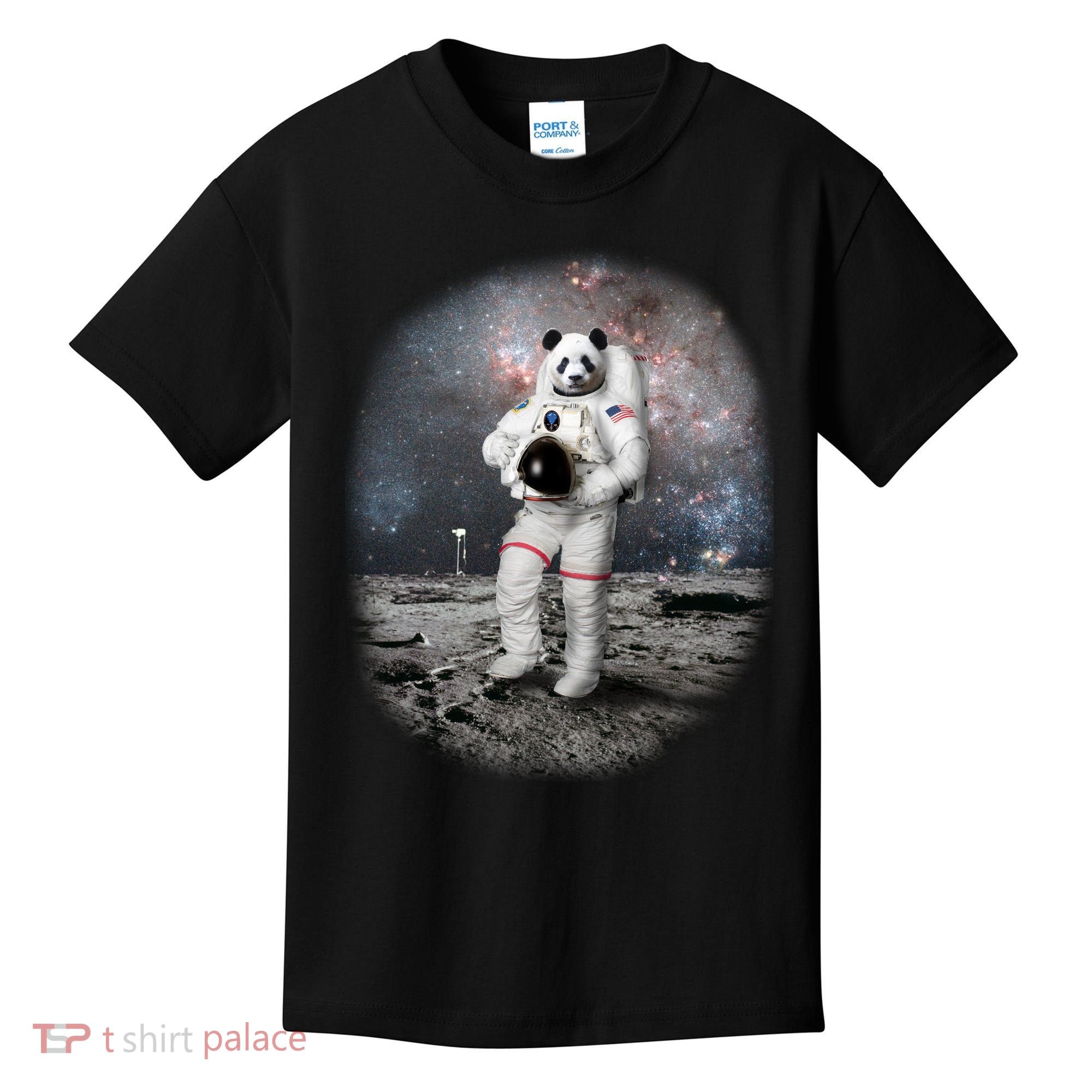 Panda In Space Astronaut Kids T-Shirt