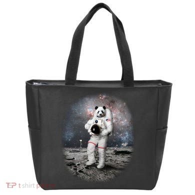 Panda In Space Astronaut Tote Bag