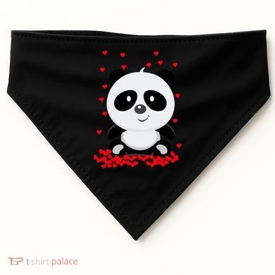 Panda Love USA-Made Doggie Bandana