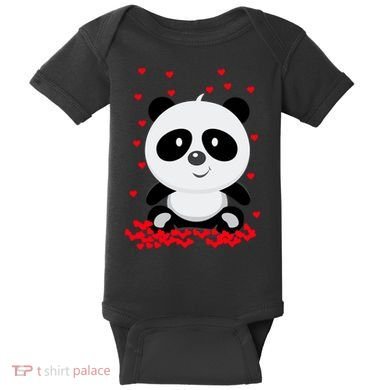 Panda Love Baby Bodysuit