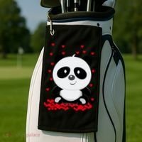 Panda Love Golf Towel thumb 2