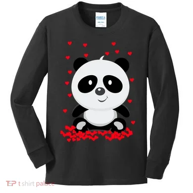 Panda Love Kids Long Sleeve Shirt