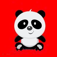 Panda Love Santa Hat thumb 1
