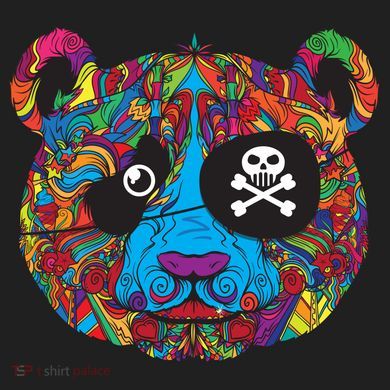 Panda Pirate Abstract Comfort Colors Boxy T-Shirt