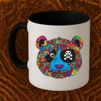Panda Pirate Abstract Coffee Mug thumb 2