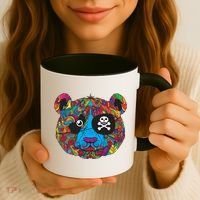 Panda Pirate Abstract Coffee Mug thumb 3