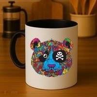 Panda Pirate Abstract Coffee Mug thumb 4