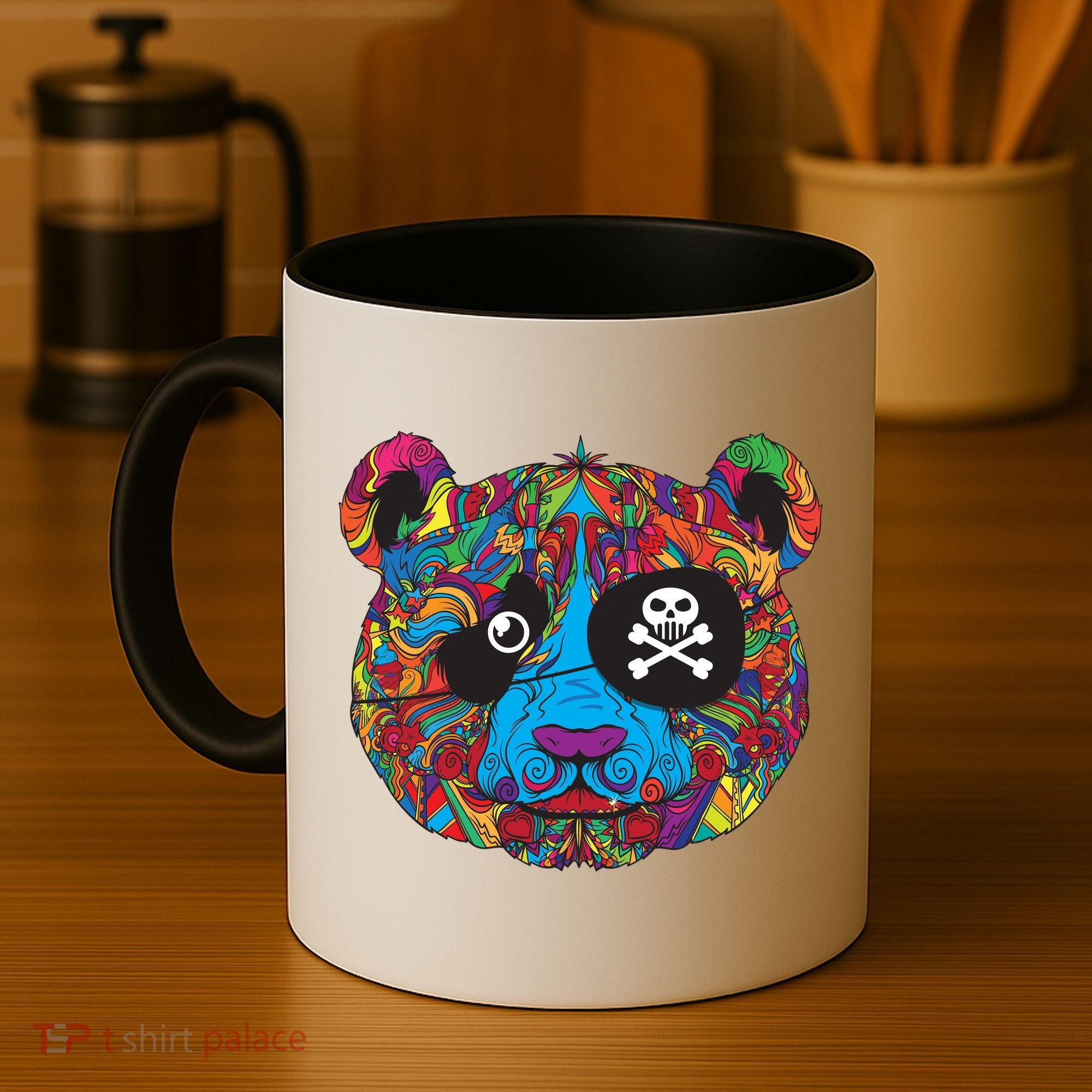 Panda Pirate Abstract Coffee Mug