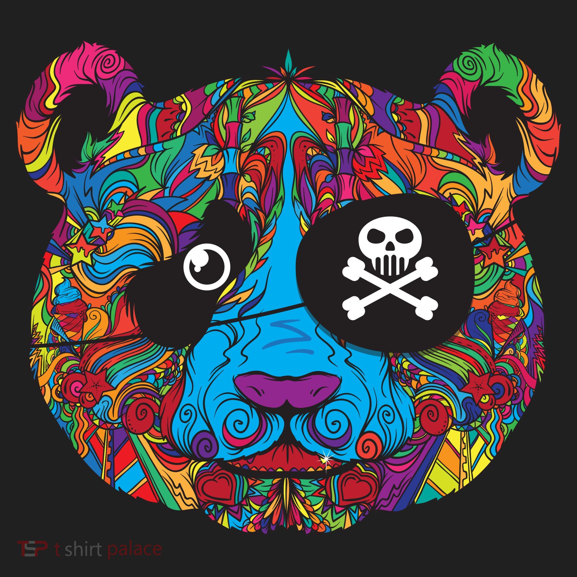 Panda Pirate Abstract Beanie