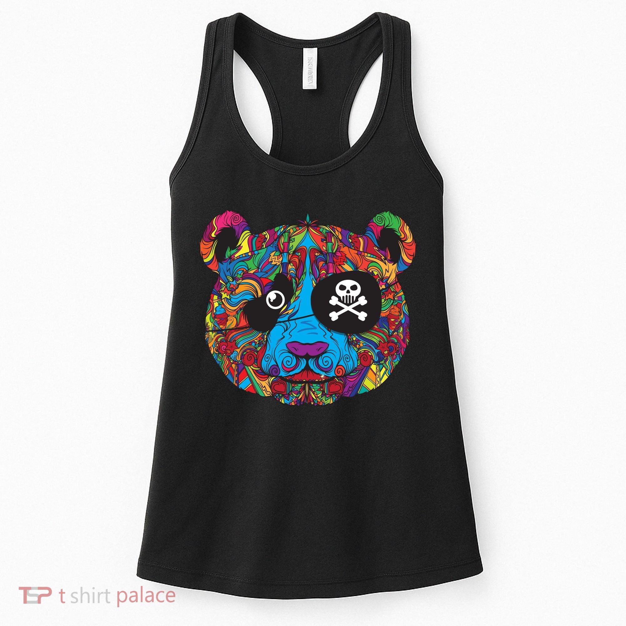 Panda Pirate Abstract Women's Tank Top