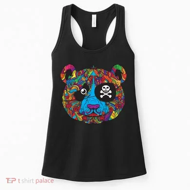 Panda Pirate Abstract Women's Tank Top