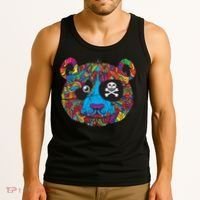Panda Pirate Abstract Tank Top thumb 3