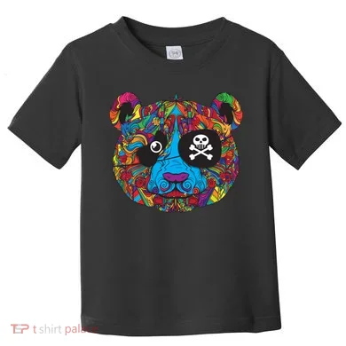 Panda Pirate Abstract Toddler T-Shirt