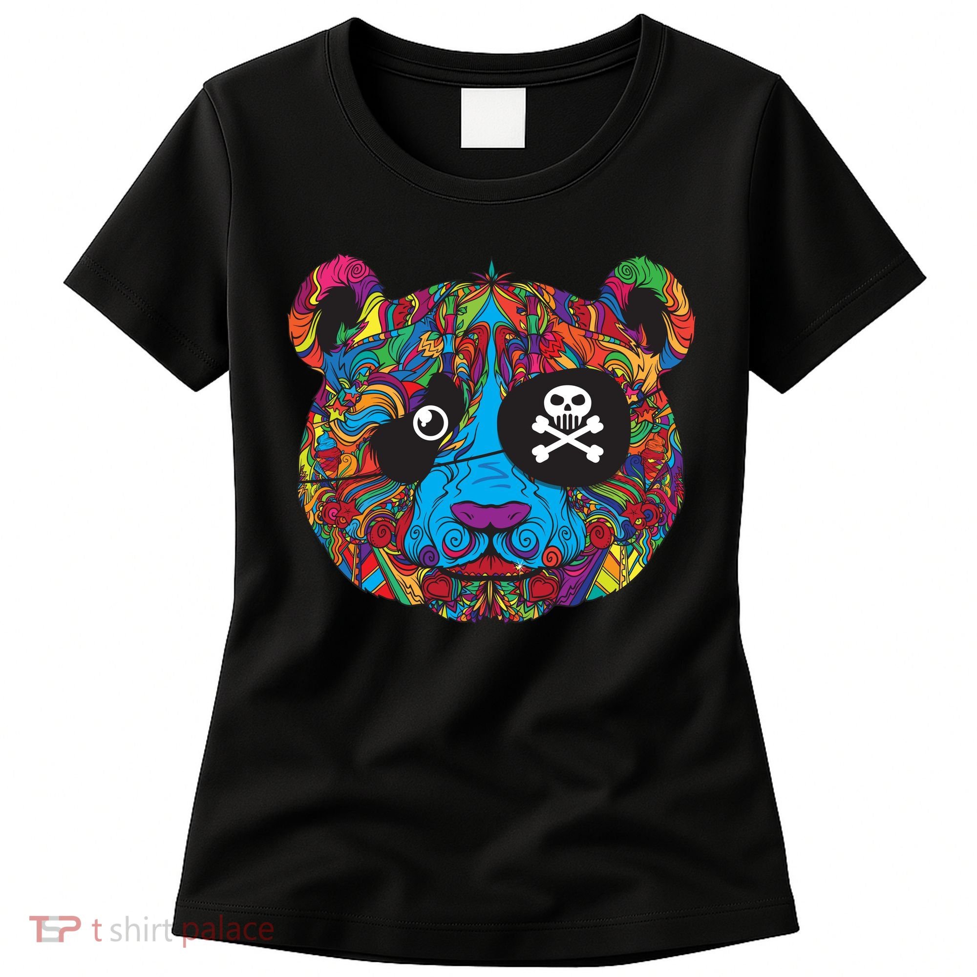 Panda Pirate Abstract Women's T-Shirt