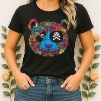 Panda Pirate Abstract Women's T-Shirt thumb 2