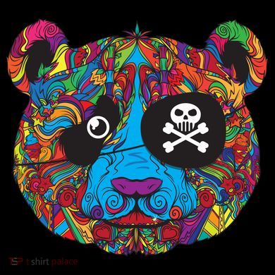 Panda Pirate Abstract Women's T-Shirt