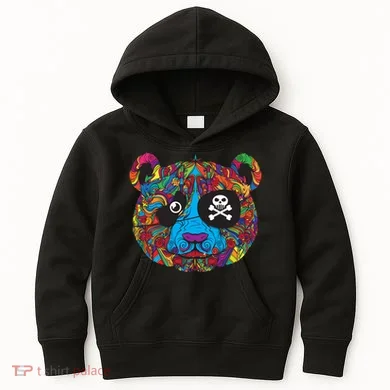 Panda Pirate Abstract Kids Hoodie