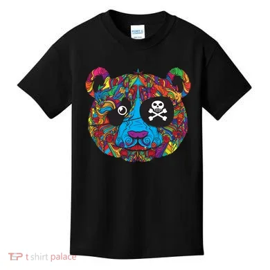 Panda Pirate Abstract Kids T-Shirt