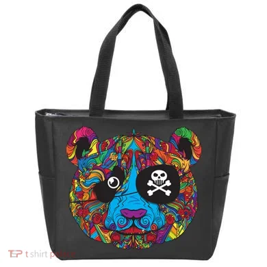 Panda Pirate Abstract Tote Bag