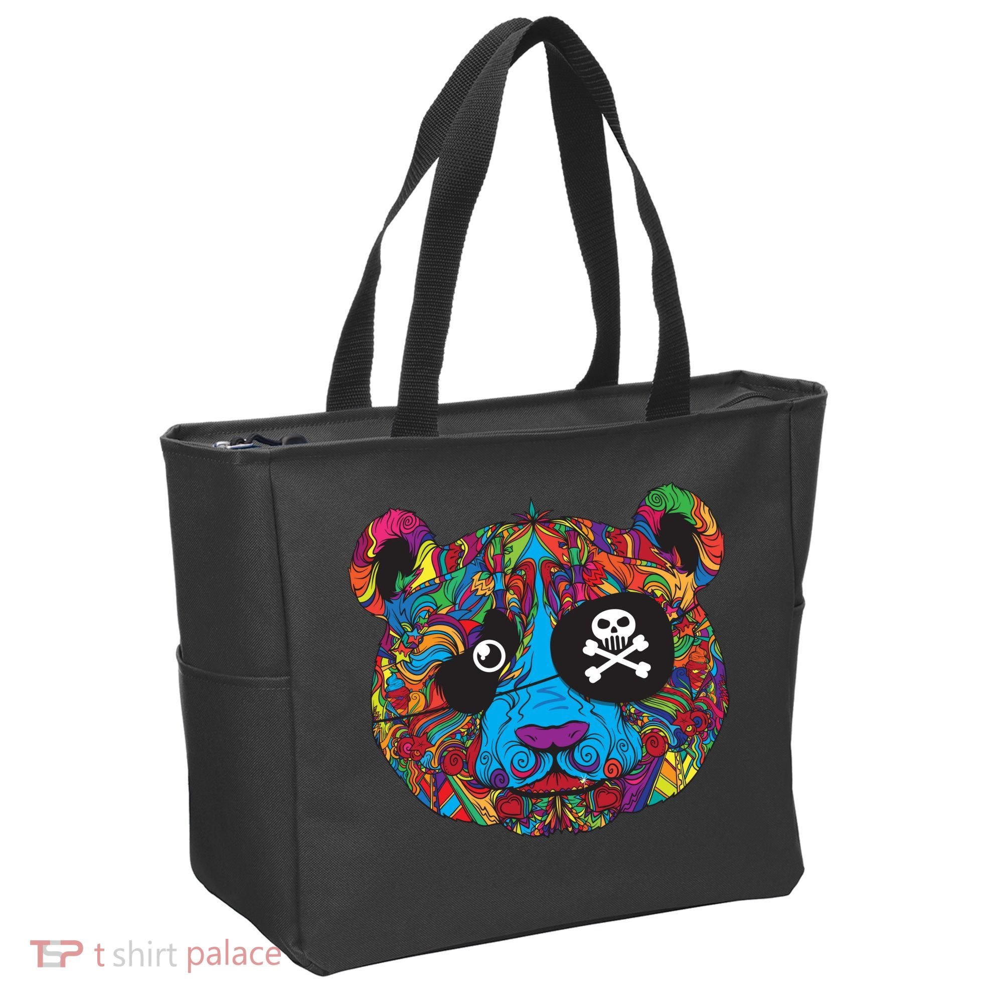 Panda Pirate Abstract Tote Bag