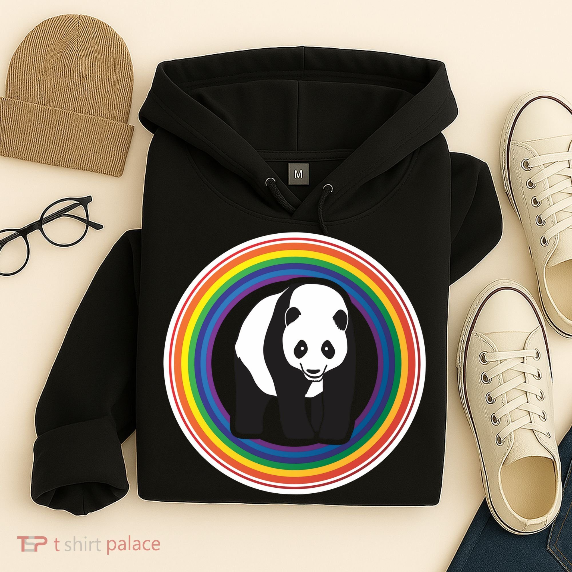 Panda Rainbow Hoodie