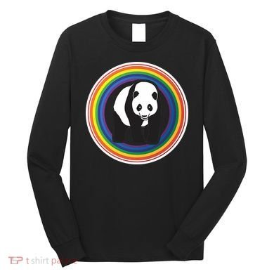Panda Rainbow Long Sleeve Shirt