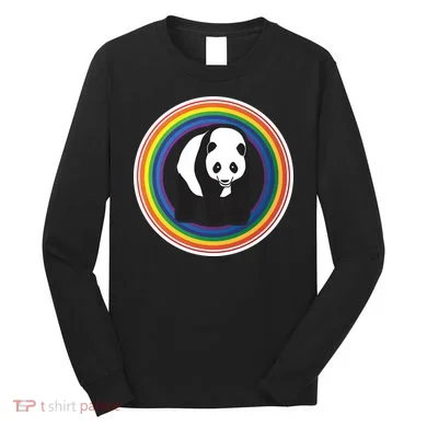 Panda Rainbow Long Sleeve Shirt