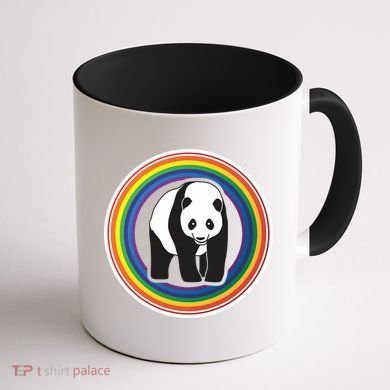 Panda Rainbow Coffee Mug back