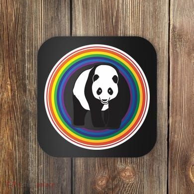Panda Rainbow Coaster