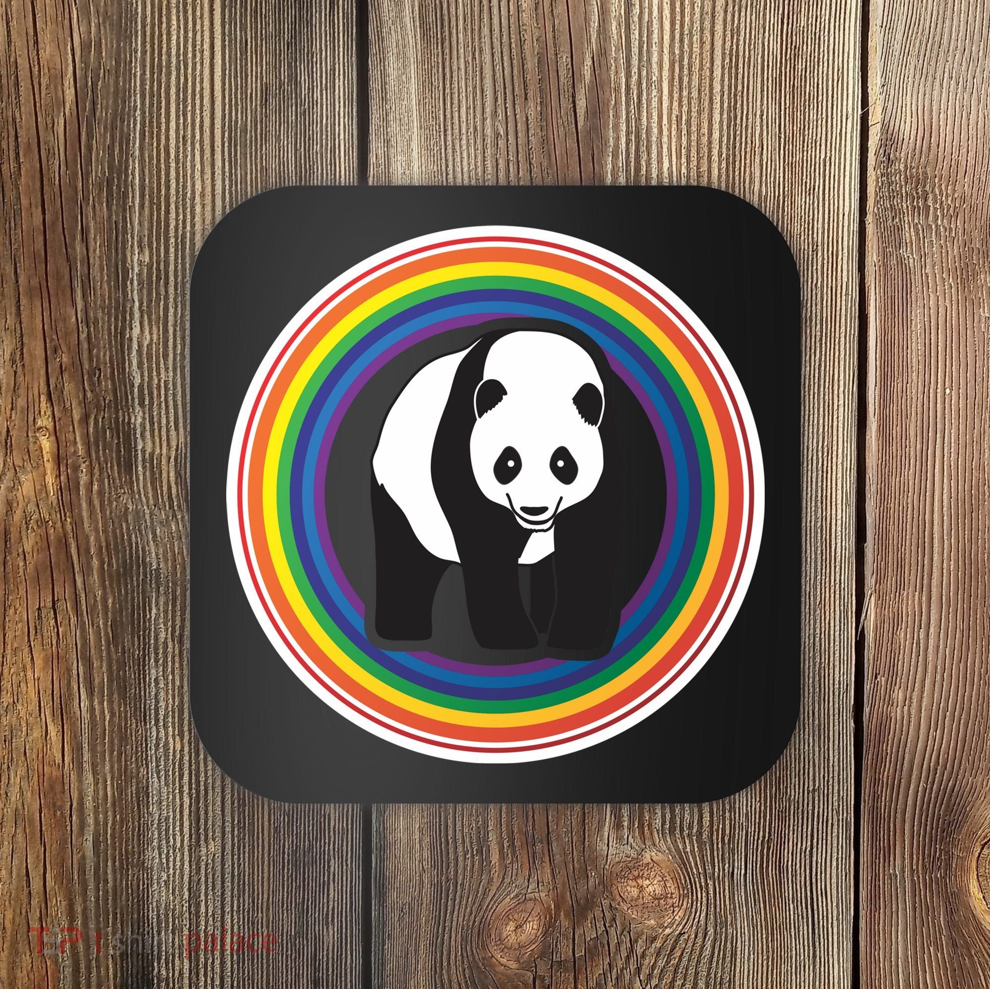 Panda Rainbow Coaster
