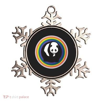 Panda Rainbow Ornament