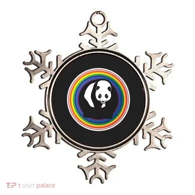 Panda Rainbow Ornament