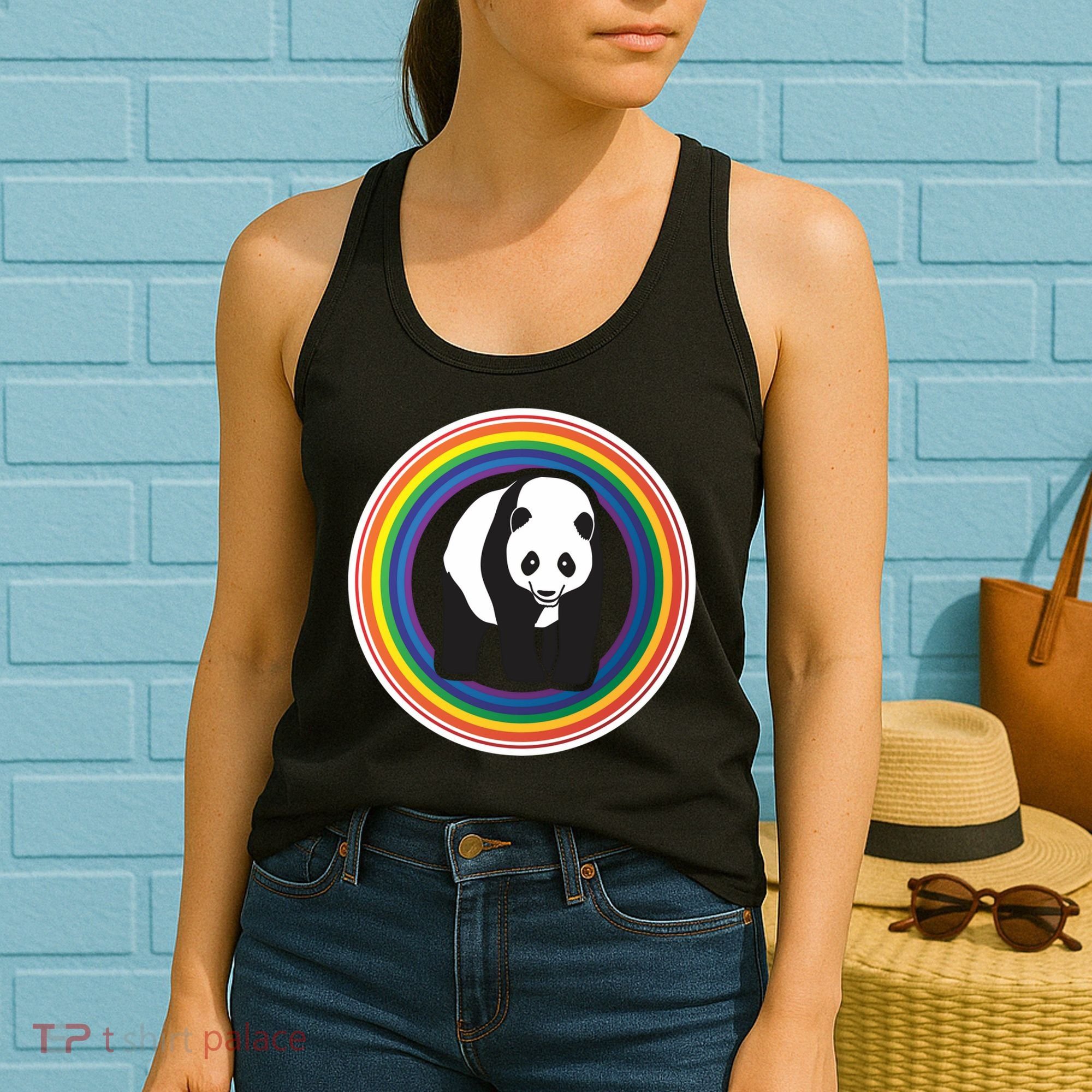 Panda Rainbow Women's Tank Top
