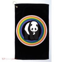 Panda Rainbow Golf Towel thumb 0