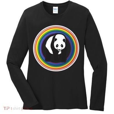 Panda Rainbow Women's Long Sleeve Shirt
