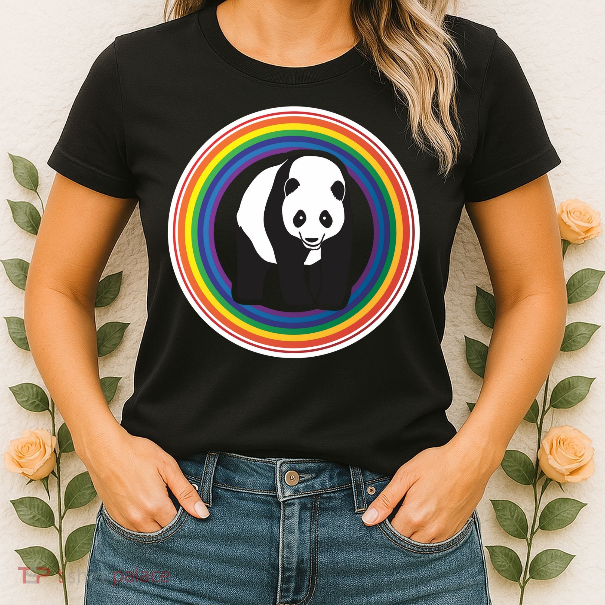 Panda Rainbow Women's T-Shirt