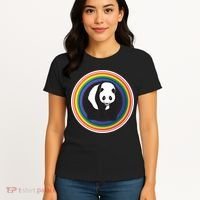 Panda Rainbow Women's T-Shirt thumb 4