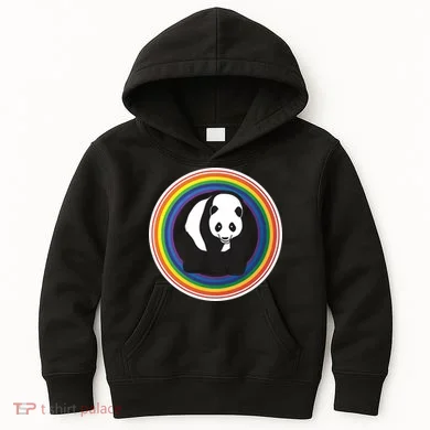 Panda Rainbow Kids Hoodie