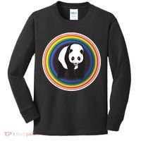 Panda Rainbow Kids Long Sleeve Shirt thumb 0