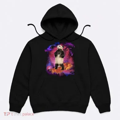 Panda Surfing Bacon In Space Hoodie