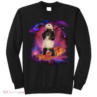 Panda Surfing Bacon In Space Sweatshirt
