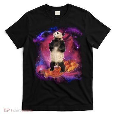 Panda Surfing Bacon In Space T-Shirt