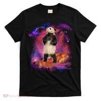 Panda Surfing Bacon In Space T-Shirt thumb 0